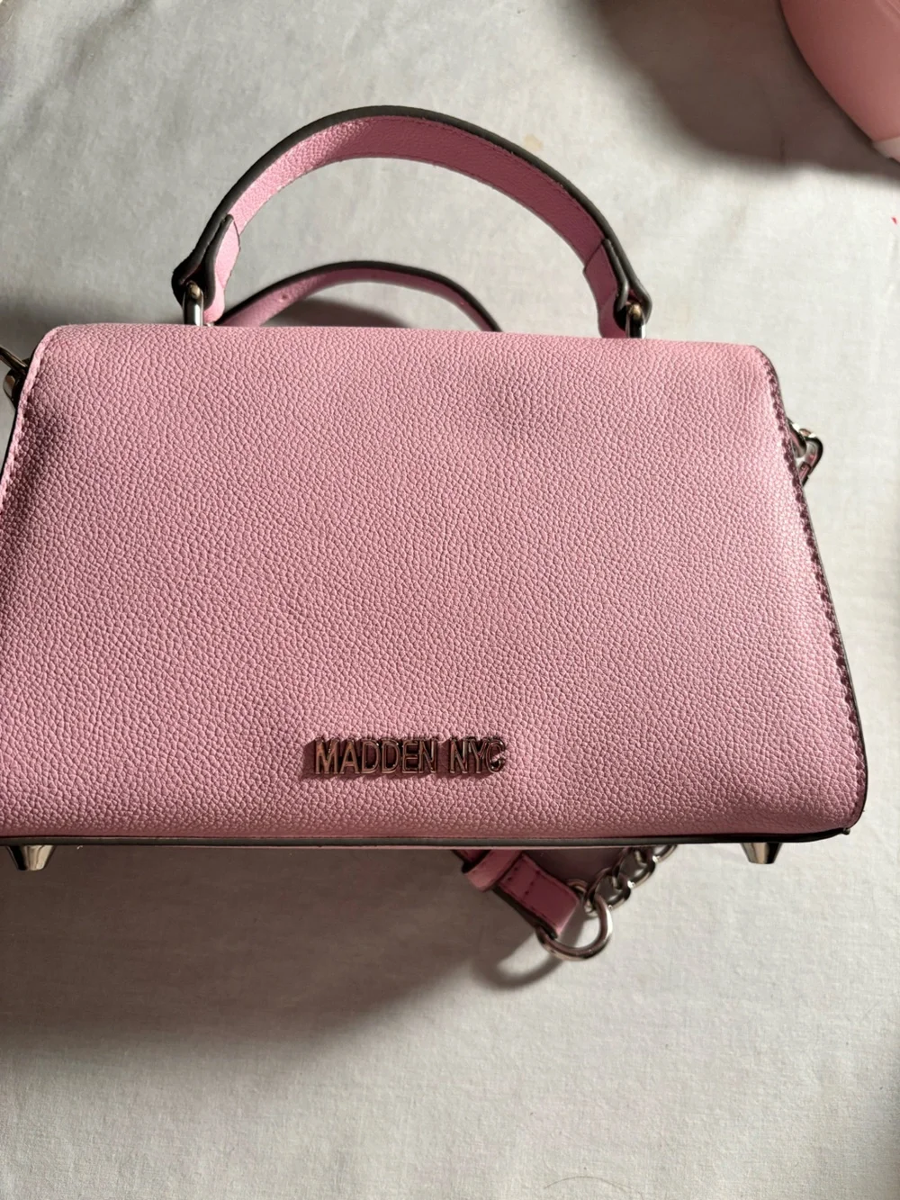Steve Madden Pink Floral Applique Crossbody Bag